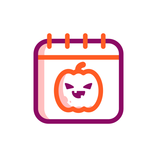 Calendar, date, event, halloween, scary, schedule icon