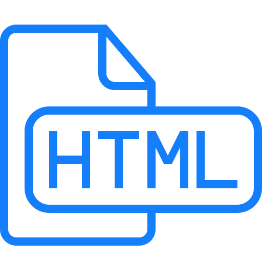 Document, html, file icon