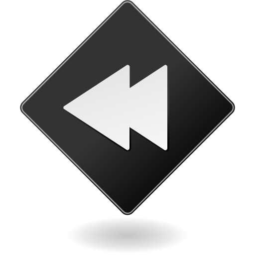 Arrow, back, forward, logo, tape icon