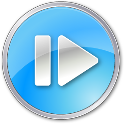 Stepforwardpressedblue icon