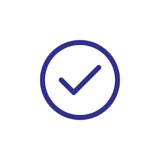 Accept, blue, check, checklist icon