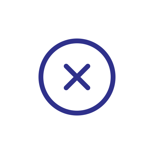 Blue, cancel, close, cross, delete, remove icon