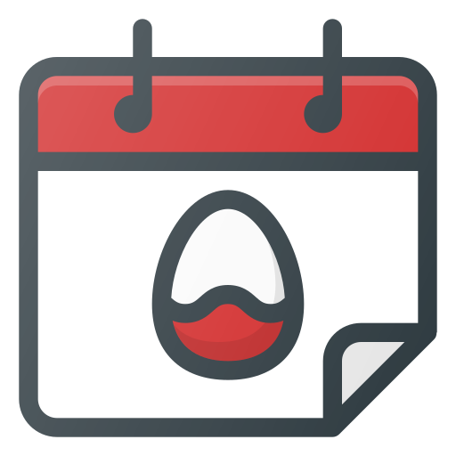 Calendar, celebration, easter, holiday icon
