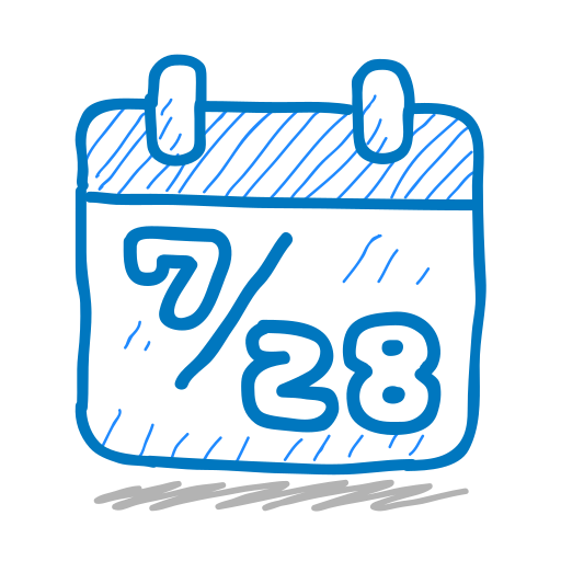 Calendar, date, event, sketch, sketchy, week icon