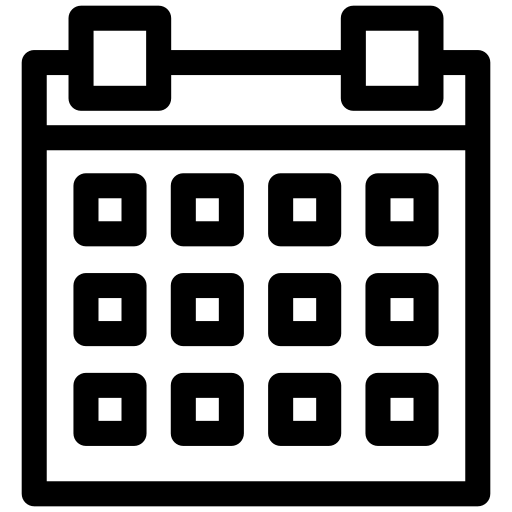 Calendar, day, month, date, year, schedule icon