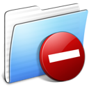Aqua, folder, private, stripped icon