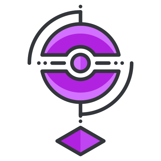 Girl, go, pokemon, reality, virtual, game, play icon