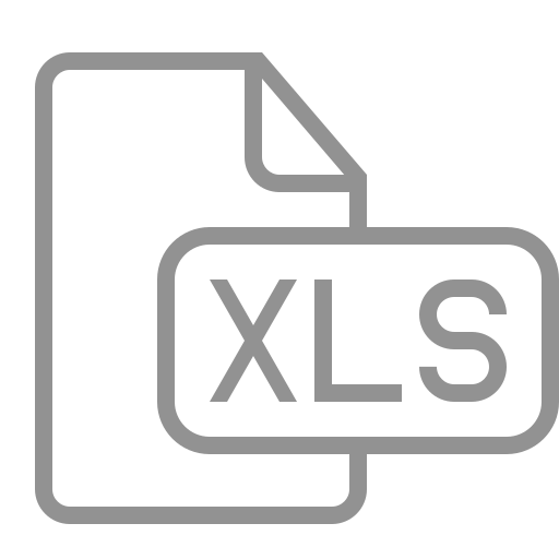 Document, file, xls icon