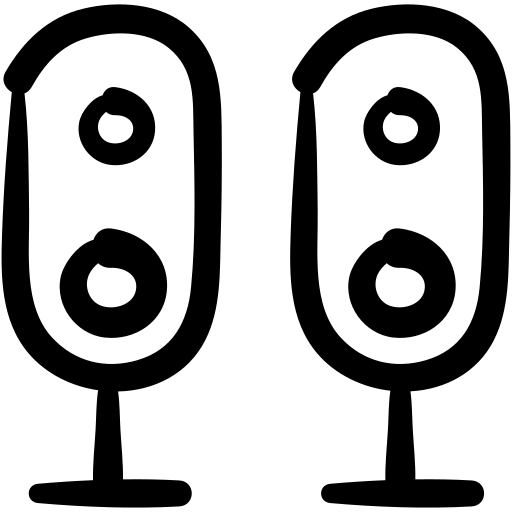 Computer speaker, doodle, hardware, music speaker, speaker, speakers icon