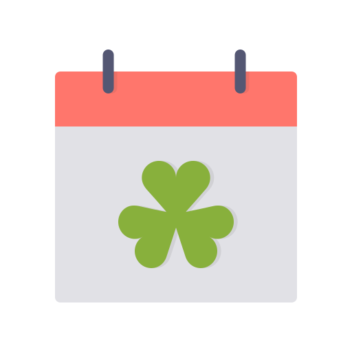 Calendar, day, event, festival, patrick, saint, shamrock icon