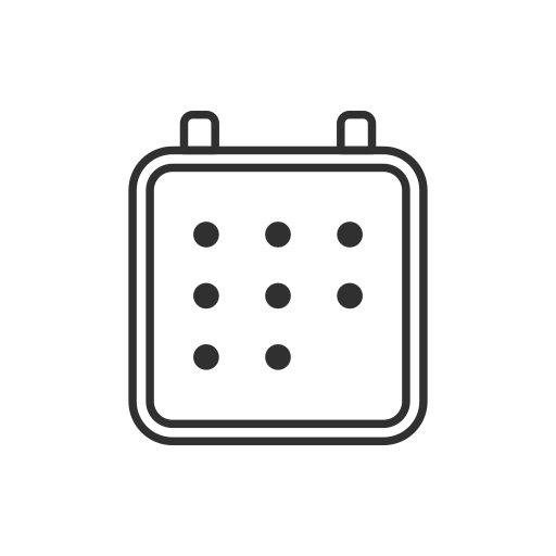 Calendar, date, events icon
