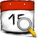 Date, search icon