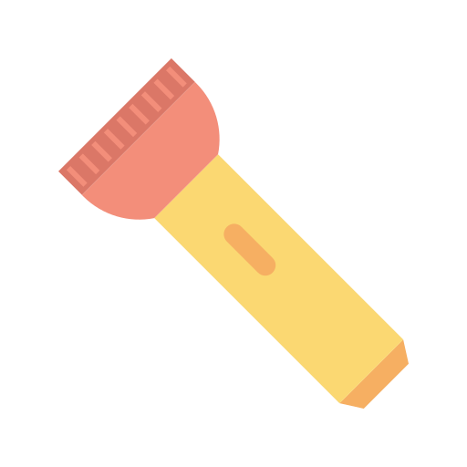 Electric light, flashlight, light, pocket torch, torch icon