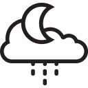 Cloud,Forecast,Moon,Night,Rain,Weather