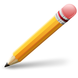 Delete, trash, pencil, pen icon