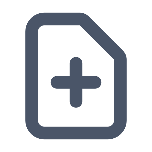 Document, add icon