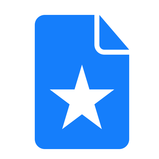 Star, document icon