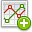 Chart, line, add icon
