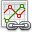 Chart, line, link icon