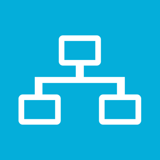 Graph, chart, hierachy icon