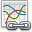 Chart, curve, link icon