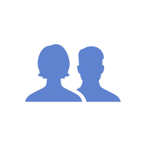 Contacts, friend's list, list, network icon