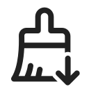 Fluent,Paint,Brush,Arrow,Down,Regular