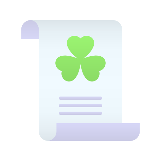 Clover, day, document, ireland, irish, patricks, st icon