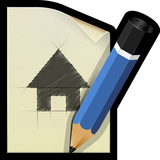 Document, draw, plan, sketch icon