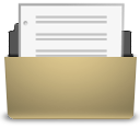 Document, manilla, open icon