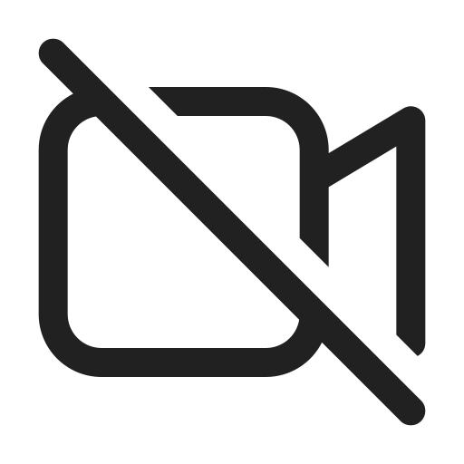 Ic, fluent, video, off, regular icon
