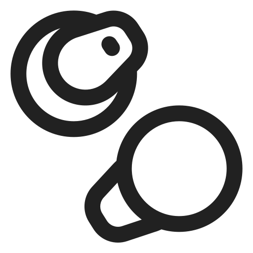 Ic, fluent, surface, earbuds, regular icon