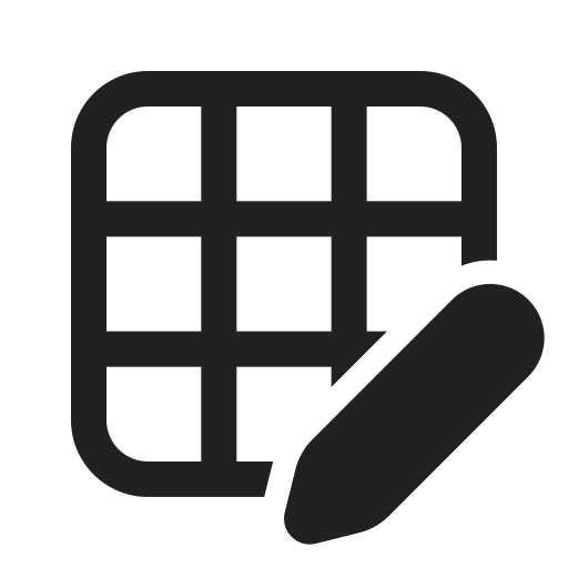 Ic, fluent, table, edit, regular icon
