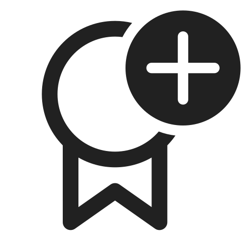Ic, fluent, ribbon, add, regular icon