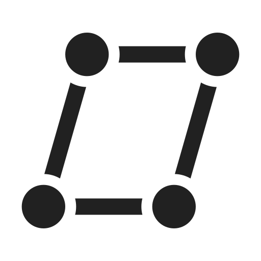 Ic, fluent, select, object, skew, regular icon