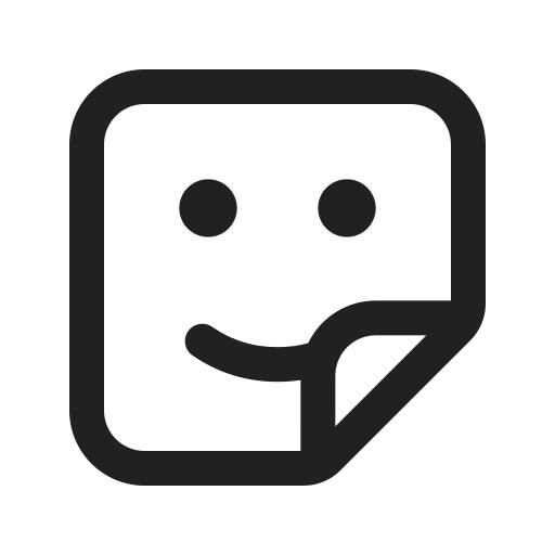 Ic, fluent, sticker, regular icon