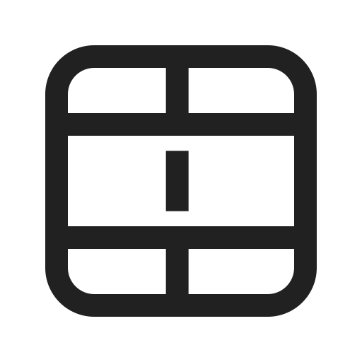 Ic, fluent, table, cells, split, regular icon