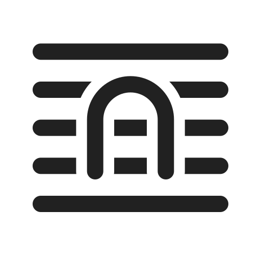 Ic, fluent, text, position, through, regular icon