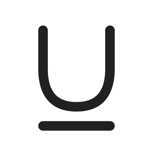 Ic, fluent, text, underline, regular icon