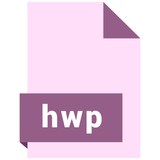 Document, extension, file, format, hwp icon