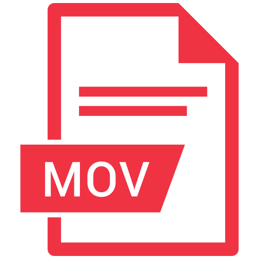 Document, extension, file, mov icon