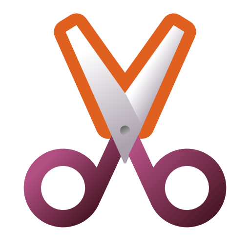 Cut, scissors, stock icon
