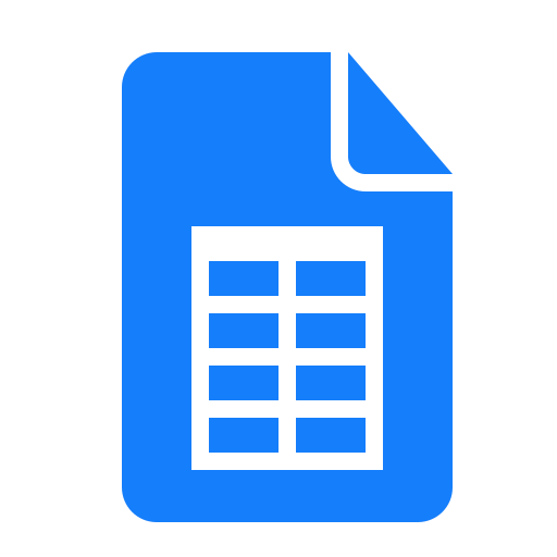 Document, table icon