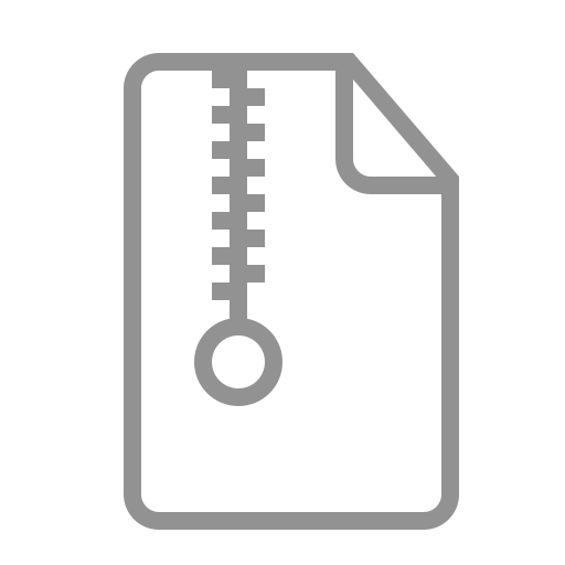 Document, zip icon