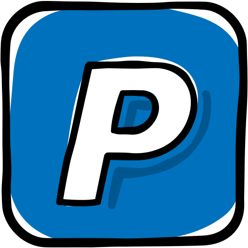 Paypal, social media, network icon