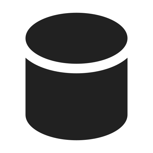 Ic, fluent, database, filled icon
