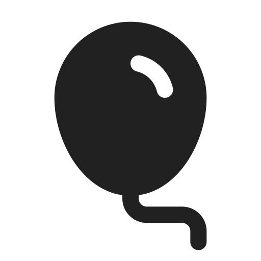 Ic, fluent, balloon, filled icon