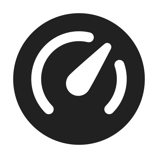 Ic, fluent, gauge, filled icon