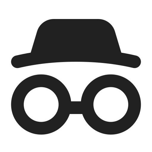 Ic, fluent, incognito, filled icon