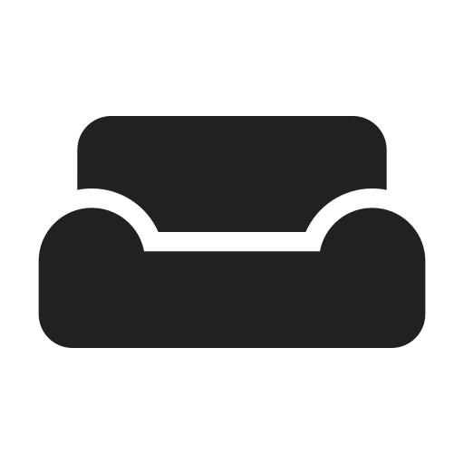 Ic, fluent, couch, filled icon